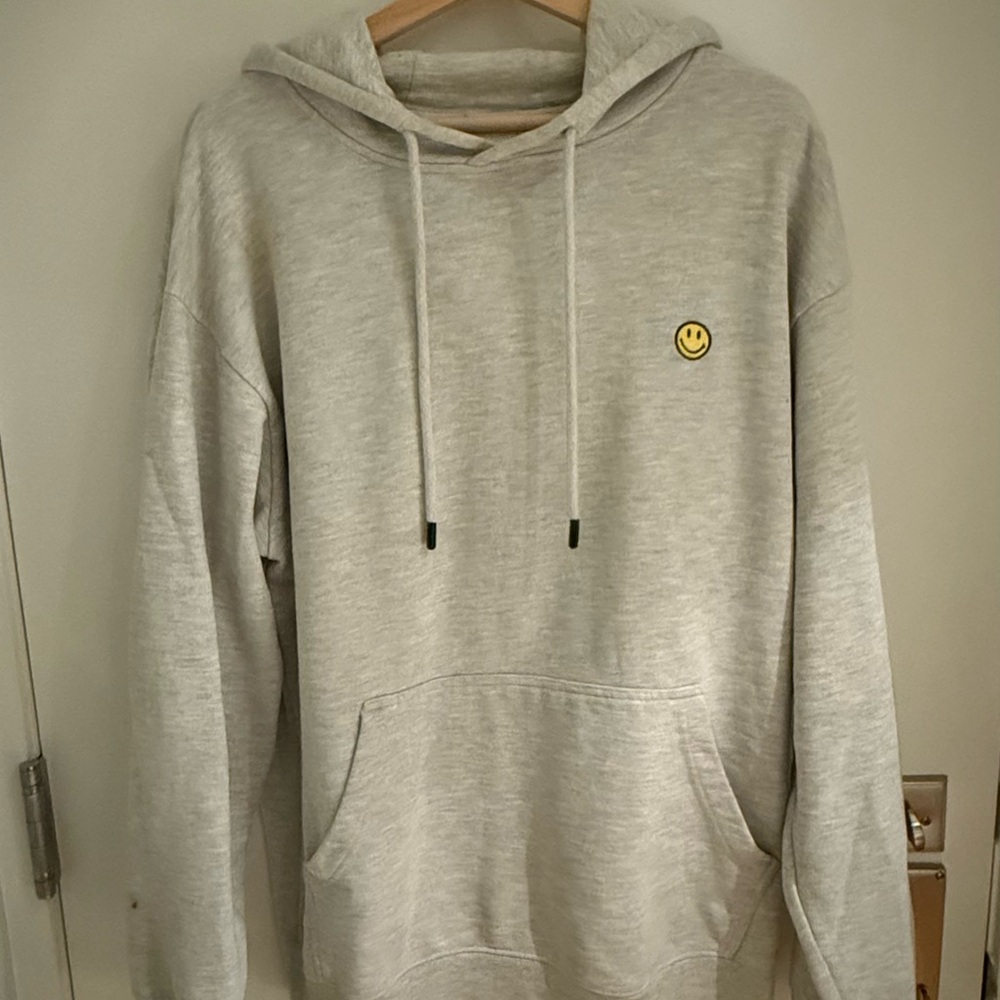 Market Smiley Hoodie Gray